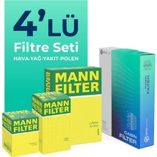 Mann Ford Ranger 3.0 Dizel Filtre Bakım Seti (2022-2026) 4 Lü