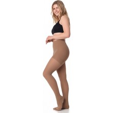 Orthes Orthez ORT-556-K Ccl 1 Düşük Basınçlı Külotlu Burnu Kapalı  Ten Rengi Varis Çorabı