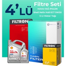 Filtron Hyundai Tucson 1.6 Dizel Filtre Bakım Seti Shell Motor Yağlı (2018-2020) 4 Lü