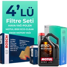 Bosch Opel Astra K 1.4 Turbo 145 Hp Filtre Bakım Seti Motul Motor Yağlı (2015-2021) 4 Lü