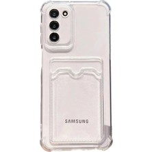 Cayk Samsung Galaxy S20 Uyumlu Kamera Korumalı Kartlıklı Köşeleri Airbag Tasarımlı Darbe Önleyici Şeffaf