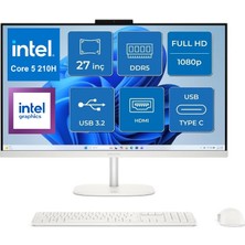Hp omnistudio 27-CU0009NT Intel Core 5 210H 24GB 512GB SSD Windows 11 Pro 27" IPS All In One D62C1EA Snertech
