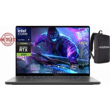 Asus Rog Zephyrus G16 Ultra 9 285H GU605CW-QR161-K00 32GB 2tb RTX5080 16GB Freedos 16" 240Hz Wqxga Gaming Laptop