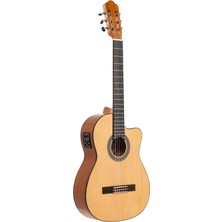 Stagg Angel Lopez Alıcante Sm-Ce Elektro Klasik Gitar Natural
