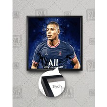 SML Tablo Kylian Mbappe Paris Saint Germain Psg Futbol Taraftar Kare Çerçeveli Kanvas Tablo