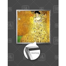 SML Tablo Bauerin Portresi Gustav Klimt Ressam Sanat Lüks Dekor Kare Çerçeveli Kanvas Tablo