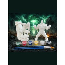 3D Layer Craft Hulk ve Örümcek Adam 3D Figür Boyama Seti