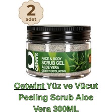 Ostwint Yüz ve Vücut Peeling Scrub Aloe Vera 300 Ml, Cilt Temizleyici, Pürüssüzleştirici, Dolaşımı Hızlandırıcı X2ADET