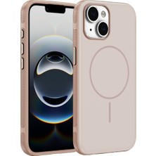 Halkhouse iPhone 15 Uyumlu Magsafe Kılıf Kaymaz Mat Parmak Izi Bırakmayan Darbe Korumalı Neksa Kapak