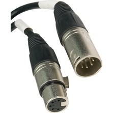 Mykablo DMX 5 Pin XLR Erkek - Dişi Kablo 5 Metre