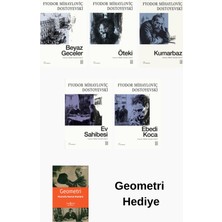 Ketebe Fyodor Mihayloviç Dostoyevski 5 Kitap Seti + Geometri Hediye