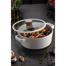 Neoflam Fika Seramik Kaplama Indüksiyonlu Tencere 22 cm - Beyaz