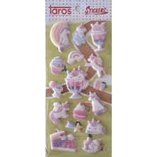 Taros Happy Kabartma Sticker
