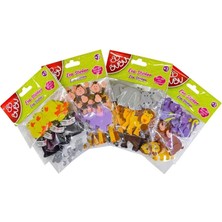 Bubu Bu-Bu Eva Sticker 3D Oynar Gözlü Hayvan 1 Adet