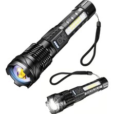 GUNKES Q-Max PS-2700 20W 2000 Lümen Şarjlı El Feneri Kaliteli Hissedilen LED Fener 3000 Metre