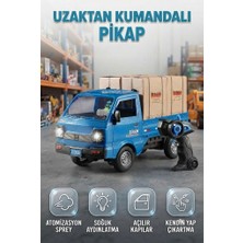 Farbu Oyuncak 1:16 Ölçekli Işıklı Sesli Uzaktan Kumandalı Buhar Atışlı 2.ghz Frekans Akrobasi Pikap
