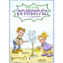 Niloş Ile Ege - Çevreciyiz 35*50 Kuşe Kağıt -Renkli Hikaye