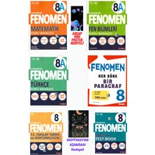Fenomen Yayıncılık 8.sınıf Mat A+Fen A+Türkçe A+Her Gün Paragraf+Inkılap ve Ingilizce Soru Bankası Seti Motivasyon Ajandası Hediyeli 2026