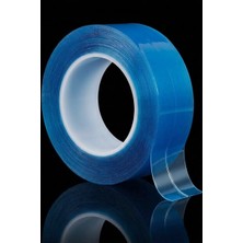 Mega Oto Market Çift Taraflı Şeffaf Mavi Bant Silikonlu Su Geçirmez 5 Metre x 50 Mm- Extra Güçlü