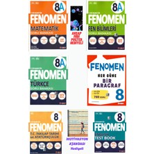 Fenomen Yayıncılık 8.sınıf Mat A+Fen A+Türkçe A+Her Gün Paragraf+Inkılap ve Ingilizce Soru Bankası Seti Motivasyon Ajandası Hediyeli 2026