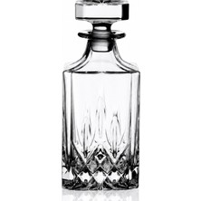Perlotus Opera Luxion Kristal Viski Karafı 750 ml Kapaklı Italyan Tasarım Dekanter Şişe
