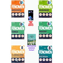Fenomen Yayıncılık 8.sınıf Mat A+Fen A+Türkçe A+Paragraf A+Inkılap ve Ingilizce Soru Bankası Seti Motivasyon Ajandası Hediyeli 2026