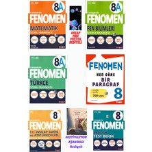 Fenomen Yayıncılık 8.sınıf Mat A+Fen A+Türkçe A+Her Gün Paragraf+Inkılap ve Ingilizce Soru Bankası Seti Motivasyon Ajandası Hediyeli 2026