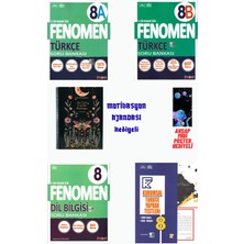 Fenomen Yayıncılık 8.sınıf Türkçe A+B+Dilbilgisi Soru Bankası ve Yaprak Test  Motivasyon Ajandası Hediyeli 2026