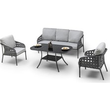 Hier Impera Bahçe Balkon Mobilyası 3+1+1  Premium Bahçe Takımı Balkon Mobilyası