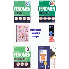 Fenomen Yayıncılık 8.sınıf Türkçe A+B+Dilbilgisi Soru Bankası ve Yaprak Test  Motivasyon Ajandası Hediyeli 2026