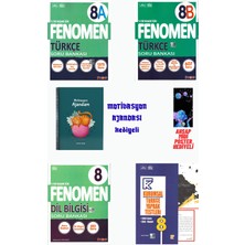 Fenomen Yayıncılık 8.sınıf Türkçe A+B+Dilbilgisi Soru Bankası ve Yaprak Test  Motivasyon Ajandası Hediyeli 2026