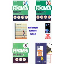 Fenomen Yayıncılık 8.sınıf Türkçe A+B+Dilbilgisi Soru Bankası ve Yaprak Test  Motivasyon Ajandası Hediyeli 2026