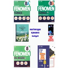 Fenomen Yayıncılık 8.sınıf Türkçe A+B+Dilbilgisi Soru Bankası ve Yaprak Test  Motivasyon Ajandası Hediyeli 2026