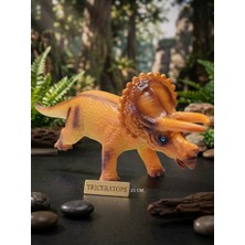 Oyuncak Sahili Triceratops Yeleli Dinazor Asla Kırılmaz ve Kopmaz Oyuncak 21CM Jurassic Park Uzunömürlü Kaliteli Dinozor