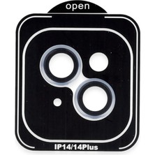 Mey Ithalat®  iPhone 14 Pvd Metal Kamera Lens - Mavi