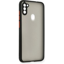 Mey Ithalat®  Samsung Galaxy A11 Kılıf Montreal Silikon Kapak - Siyah