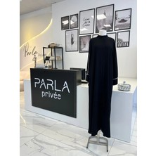 Parla Prive Parla Özel Dikim Siyah Ferace