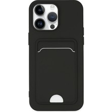 Mey Ithalat®  iPhone 14 Pro Kılıf Kelvin Kartvizitli Silikon - Siyah