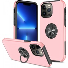 Mey Ithalat®  iPhone 13 Pro Kılıf Elit Yüzüklü Kapak - Pembe