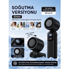 Crk Tech Ice Panel Pro 16°c Buz Seramik Soğutma Teknolojili 100 Kademeli El Fanı LED Ekranlı 0-90° Ayarlanabilir Güçlü Soğutucu Fan