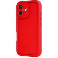 Mey Ithalat®  iPhone 16 Kılıf Viera Silikon - Kırmızı