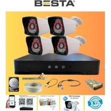 4 Kameralı Güvenlik Kamera Hazır Set 320 GB 7/24 HDD