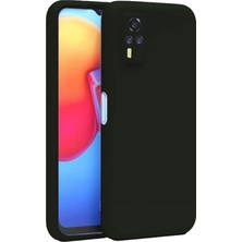 Mey Ithalat®  Vivo Y53S Kılıf Nano Içi Kadife Silikon - Siyah