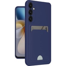 Mey Ithalat®  Samsung Galaxy A25 5g Kılıf Kelvin Kartvizitli Silikon - Lacivert
