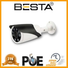 4K 5 Mp 1440P 8 Atom LED Ip Poe Bullet Güvenlik Kamerası KD-5615