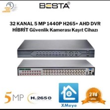 32 Kanal 5 Mp 1440P H265+ Ahd Dvr Güvenlik Kamerası Kayıt Cihazı