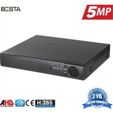 4 Kanal Ahd 5mp H265 Dvr Kayıt Cihazı Xmeye KD-804HD
