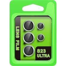 Mey Ithalat®  Samsung Galaxy S23 Ultra Raze Metal Kamera Lens - Yeşil