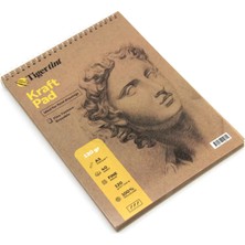 Tigertint Kraft Pad Üstten Spiralli Eskiz Defteri 120 gr A5 40 Yaprak