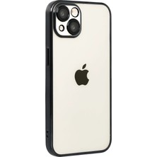 Mey Ithalat®   iPhone 15  Lensli Silikon - Siyah